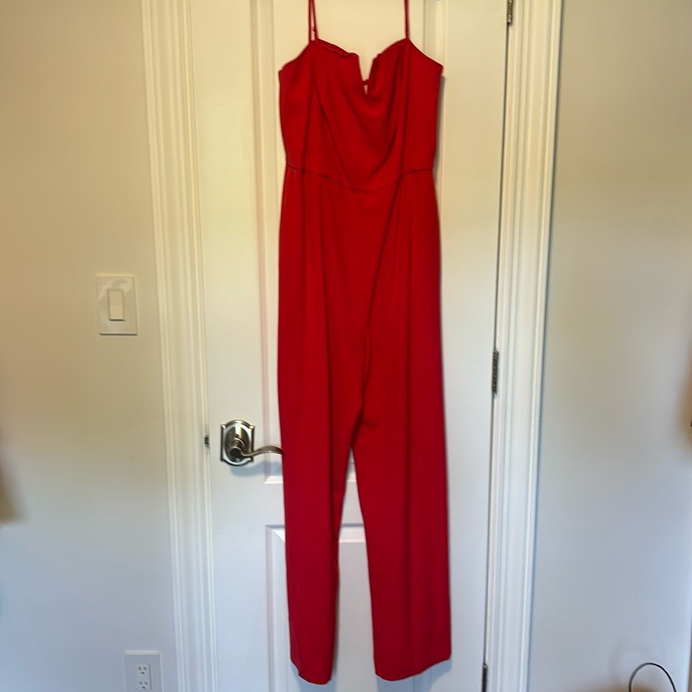 Wayf red jumpsuit. Size large. Like new.